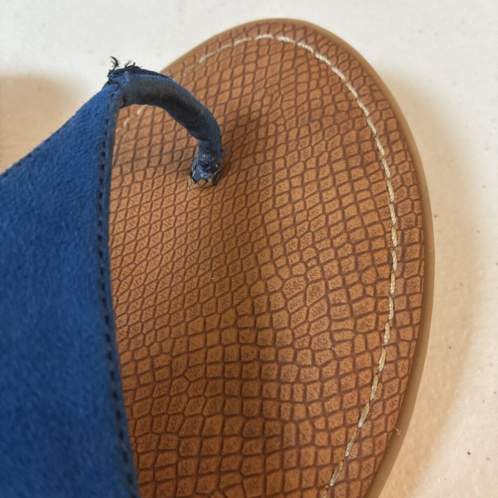 Circus By Sam Edelman Womens Carolina Blue Faux Suede Flat Sandals Size 9.5M - Picture 13 of 16